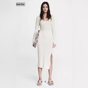 NWT Rag & Bone Sunny Midi Dress in Ivory Size S
